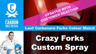 Crazy Lauf Forks Custom Spray in Candy Red: UPDATED WITH CUSTOMER REACTION