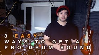 3 Easy Drum Recording Tips to get a PRO sound - Home Studio Tips