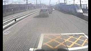 3 John Goldie boarding the Eurotunnel in England, heading for Rallye du Labourd