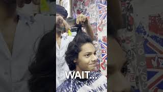 Wait For the hair cut result will shock you 😱😳