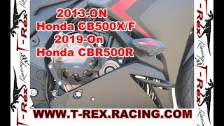 T-Rex Racing 2013-On Honda CB500X/F, 2019-On Honda CBR500R Frame Sliders