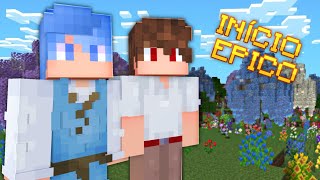 UM INÍCIO EPICO EM UMA SÉRIE EM DUPLA - MINECRAFT FANTASY !