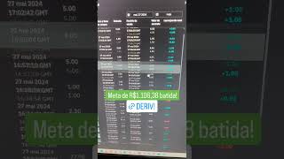 ✅ Meta Batida Day Trade Real Deriv - R$1.106,38! #deriv #daytrade #opçõesbinárias