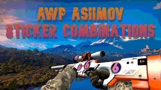 Best AWP Asiimov Sticker Combinations 2022 Edition