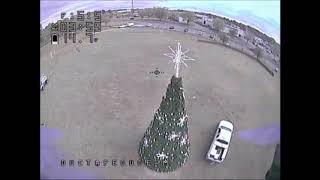 Christmas decorations preview via drone!