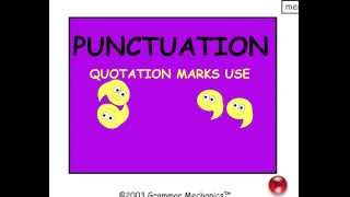 Quotation Marks - Punctuation - Easy English Grammar