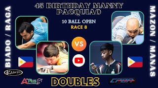 Carlo biado / Anton raga VS Jundel Mazon / Aj manas 10 ball open