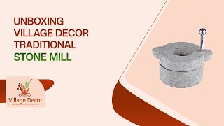 Village Decor|Unboxing Village Decor Traditional Stone Mill |Dia-10 inch #Traditionalstonegrinder