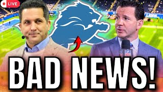 BAD NEWS! NOBODY EXPECTED THIS FOR LIONS! DETROIT LIONS NEWS