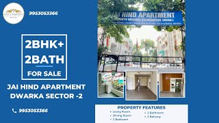 JAI HIND APARTMENT DWARKA SECTOR - 2|BIG SIZE FLAT |2BHK Flat ForSale In Dwarka|BESTFLAT|BEST DEAL