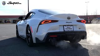 NEW TOYOTA SUPRA EXHAUST POPS AND BANGS