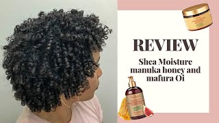 Tratamiento intensivo: Shea Moisture manuka honey and mafura Oil, para Cabello dañado y Seco