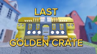 Opening my Last Golden Crate in Tds | Roblox #roblox