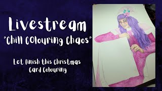 Chill Colouring CHAOS - Christmas Card for Violaycious