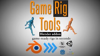 Game Rig Tools (Blender Addon) - game-ready rigs in seconds!