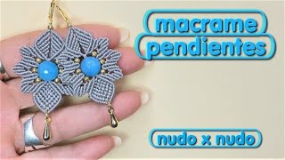 COMO HACER PENDIENTES DE MACRAME/TUTORIAL