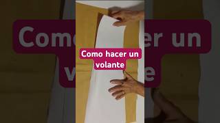 Cómo hacer patrón de volante #costura #corteyconfeccion #aprenderacoser #patrones #volantes #coser