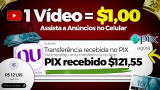 [$50 REAIS MUITO RÁPIDO] NOVO APP para GANHAR DINHEIRO via PIX Assistindo a Vídeos 😮