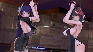 【Genshin Impact MMD】Raiden Shogun &Kujou Sara - Worth It 【104】【雷电将军&九条裟罗】