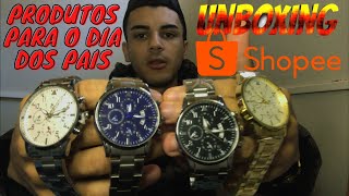 Unboxing Shopee dia dos pais !!! Produtos para vender no dia dos pais !!!