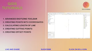 How to Create a Point with Coordinates and Create a Cutting Point and Offset Point in QGIS