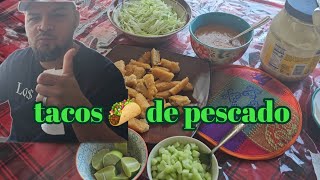 Hice unos ricos tacos de pescado 🌮