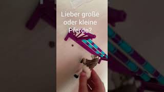 Lieber große oder kleine Pferde?