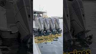 4X Outboard Engines - Initiation Sequence by Ultimate Marine #marinelife #yachtlife #engine