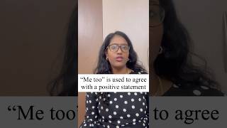 Don’t say “Me too” instead of that say “Me neither” #english #englishgrammar #spokenenglish #shorts