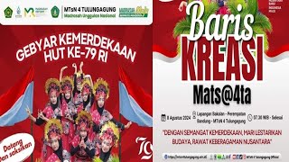 BARIS KREASI MTSN 4 TULUNGAGUNG MESKIPUN HUJAN TETAP SEMANGAT