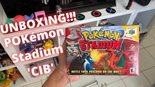 POKÉMON STADIUM (N64) - CIB (COMPLETO NA CAIXA) - UNBOXING EM PORTUGUÊS - BR