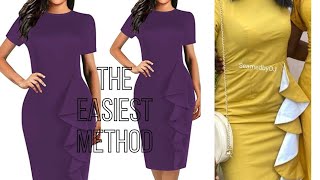 How to draft and sew basic Armhole Princess dart with side flounce/ beginners friendly