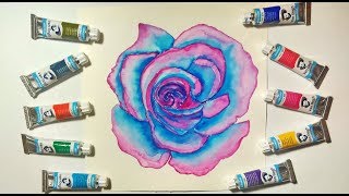 SPEEDPAINT: Watercolor Rose Painting Demonstration