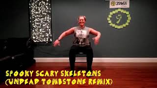 Spooky Scary Skeletons (Undead Tombstone Remix) Seated Zumba Gold / Halloween