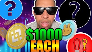 TOP 10 COINS FROM $1000 TO $100,000! 2024/2025 BEST BULLRUN CRYPTOCURRENICES!