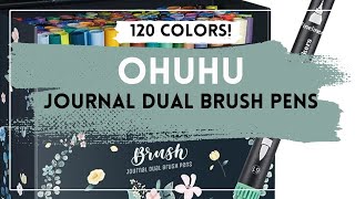 Coloring with Ohuhu Journal Dual Brush Pens..are they any good?