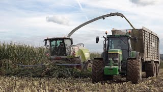 Maishäckseln 2021 mit Claas Jaguar 970 & Fendt 930  Black Beauty & 5 John Deere im Einsatz (Sound)