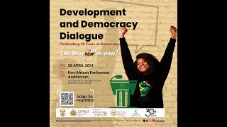 Democracy and Development Dialogue - APRM x PAP x NYDA