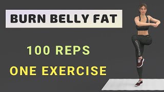 One Exercise To Lose Belly Fat💣100 REPS - Torso Twist Knee Drive (No Jumping No Squat)