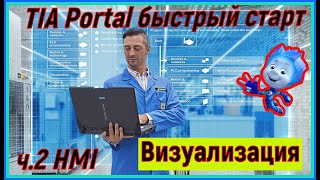 TIA Portal быстрый старт - ч. 2 HMI визуализация