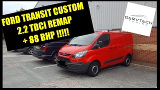 Ford Transit Custom 2.2 TDCI 2014 remap Dervtech +88 bhp