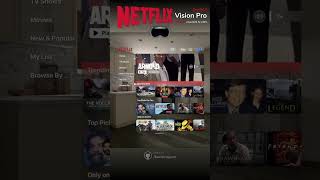 Клон прототипа Vision Pro netflix #swiftui