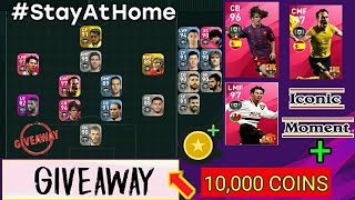 #StayAtHome Giveaway PES 2020 Mobile Account with Iconic Moment Players and 10k Coins