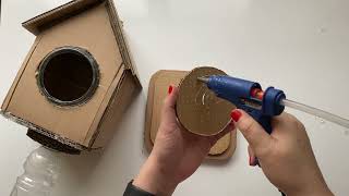 DIY Homemade Cardboard Birdhouse | Home Decor Project