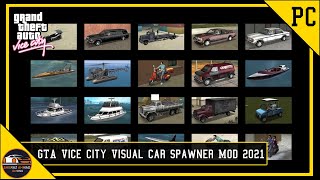 GTA VC Visual Car Spawner Mod | All Car Cheat Code Menu GTA VC