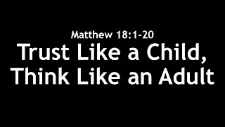 Matthew 18 Part One