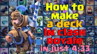 HOW TO MAKE THE BEST DECK IN CLASH ROYALE 2022!