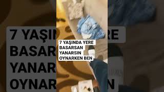 7 YAŞINDA YERE BASARSAN YANARSIN OYNARKEN BEN #keşfet #shorts #keşfetbeniöneçıkar