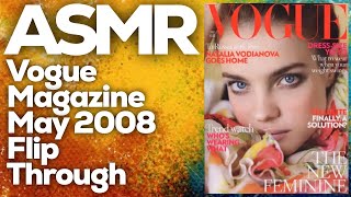 ASMR Vogue magazine May 2008 flip through, StevenAntonyASMR