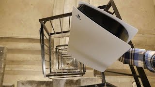 Dropping a Playstation 5 Down Spiral Staircase - Will it Survive?